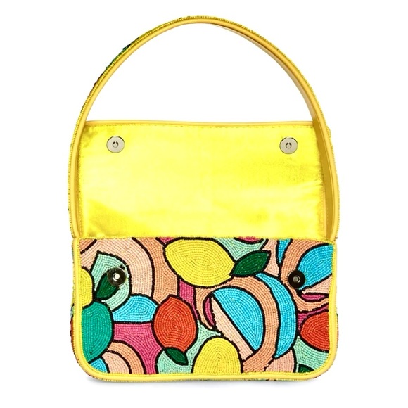 🌺🎉HP🎉🌺 NWOT Staud Beaded Tommy Bag Citrus 🌟Rare Find🌟 - Picture 15 of 16